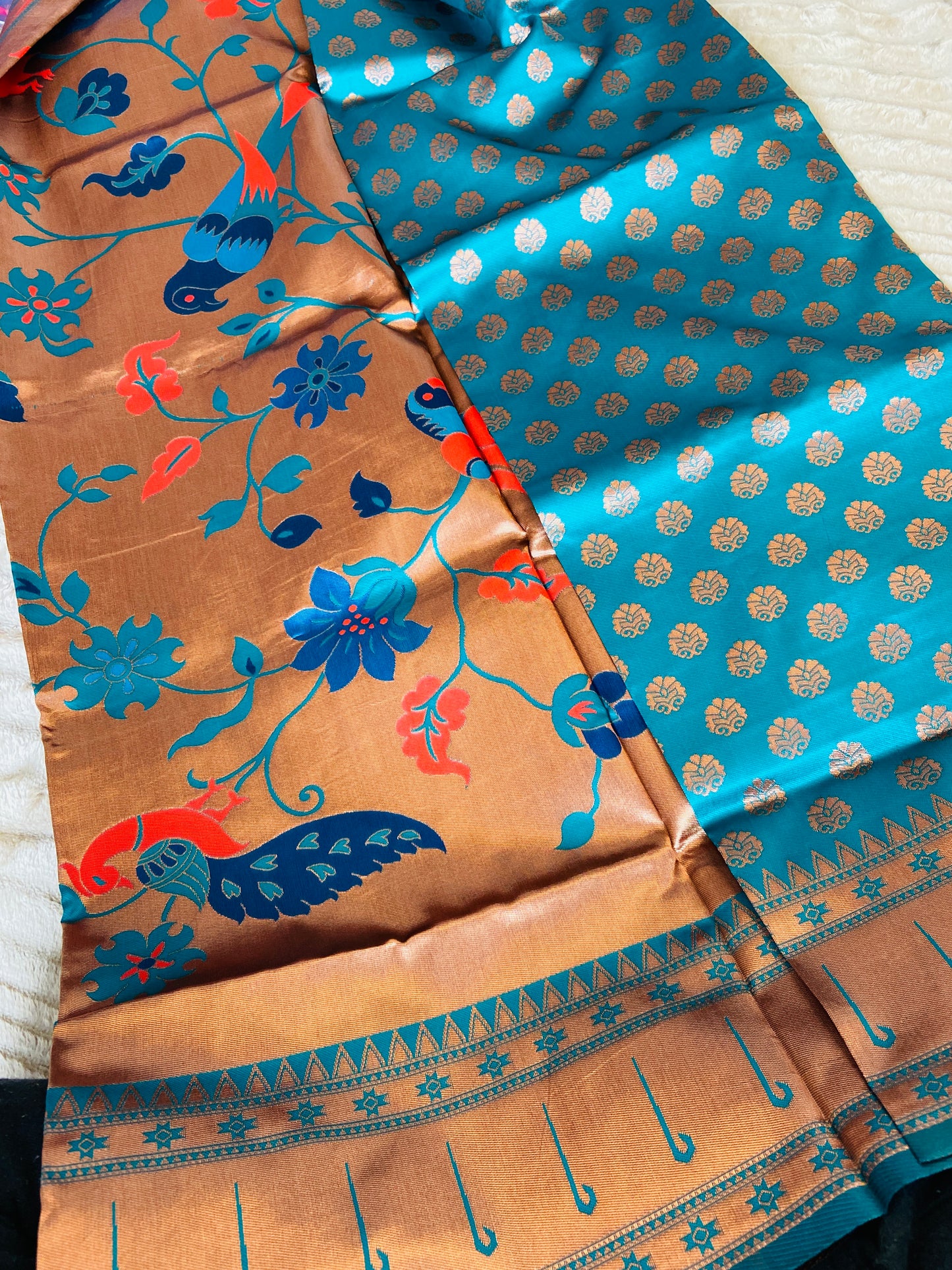 Kiwi - silk saree Saroj the label