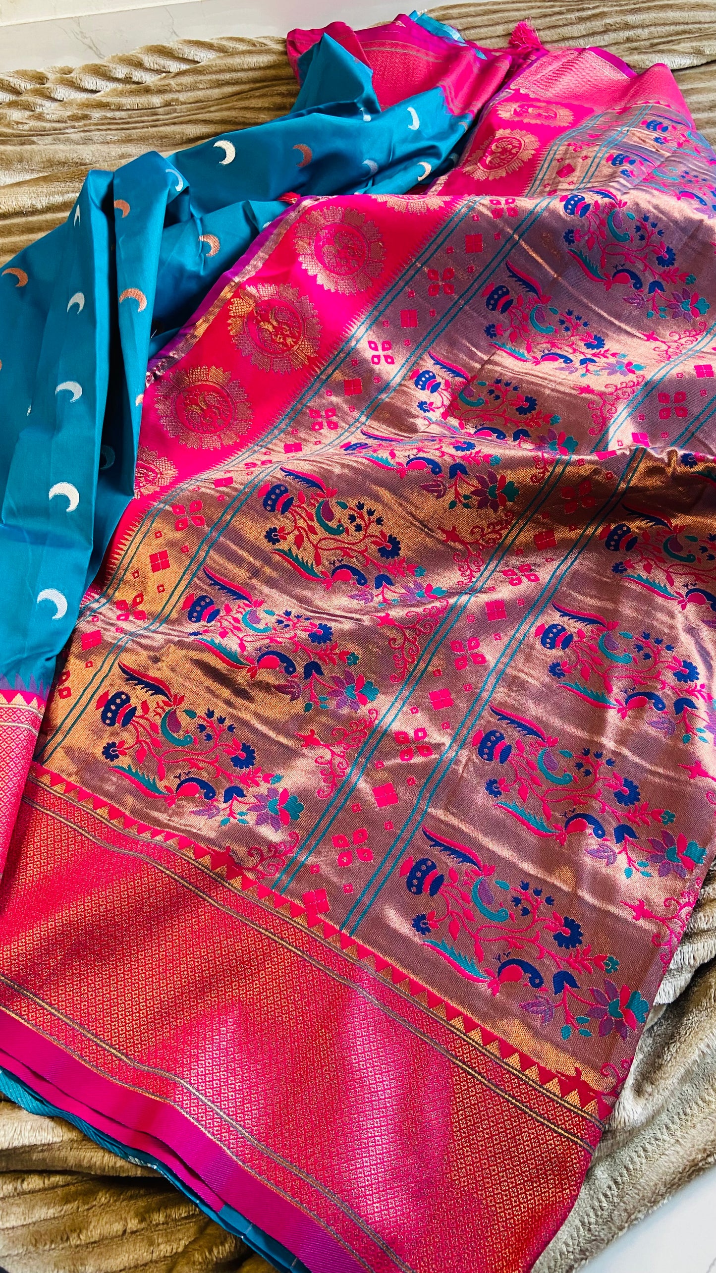 Chandrakor Yeola Paithani Saree Saroj the label