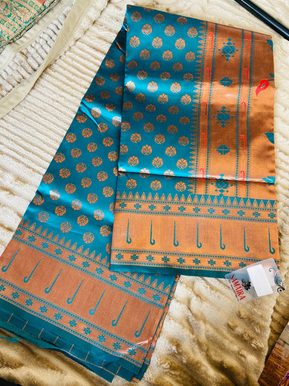 Kiwi - silk saree Saroj the label