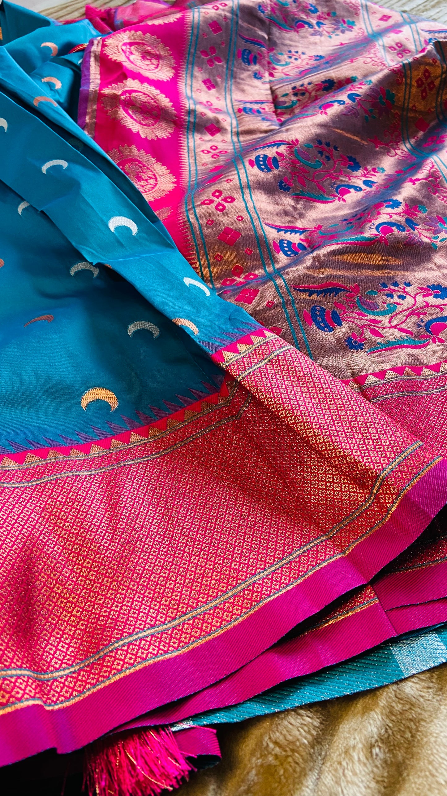 Chandrakor Yeola Paithani Saree Saroj the label