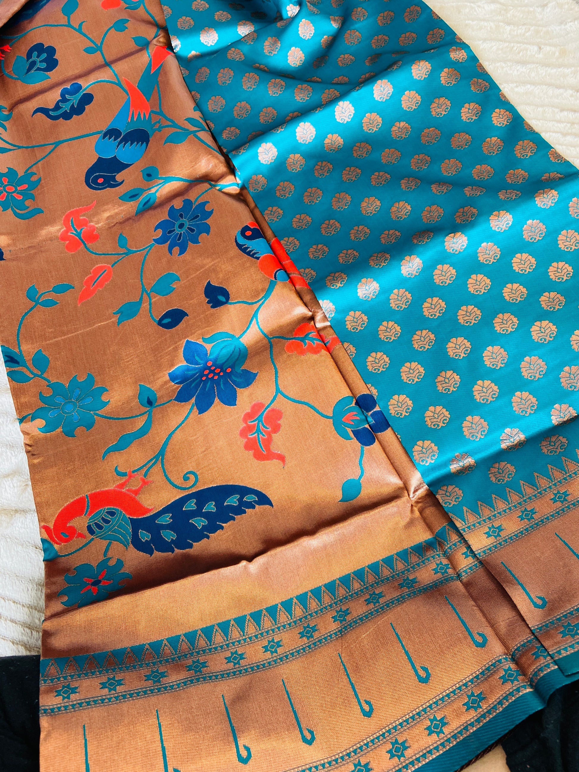 Kiwi - silk saree Saroj the label