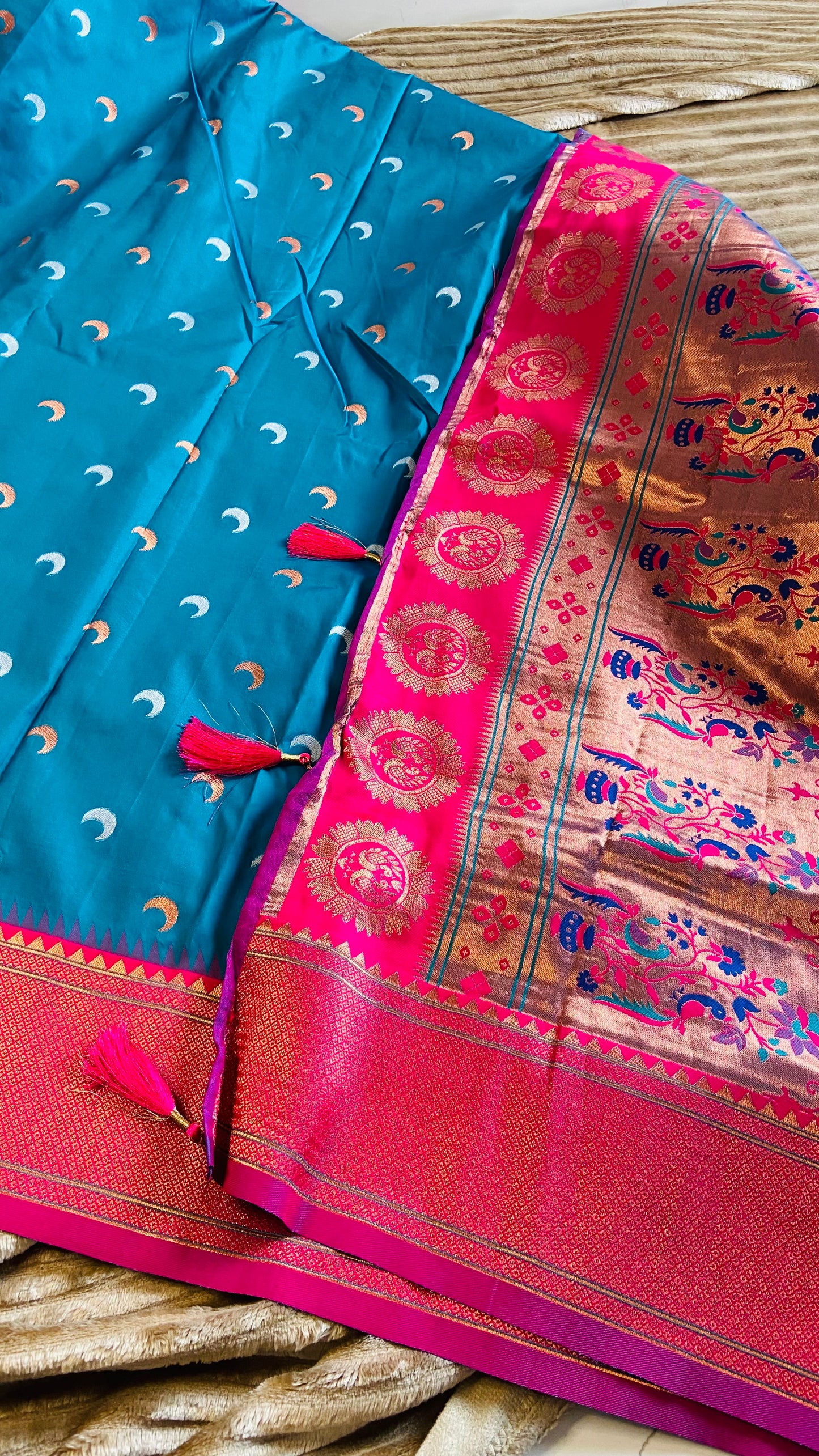 Chandrakor Yeola Paithani Saree Saroj the label