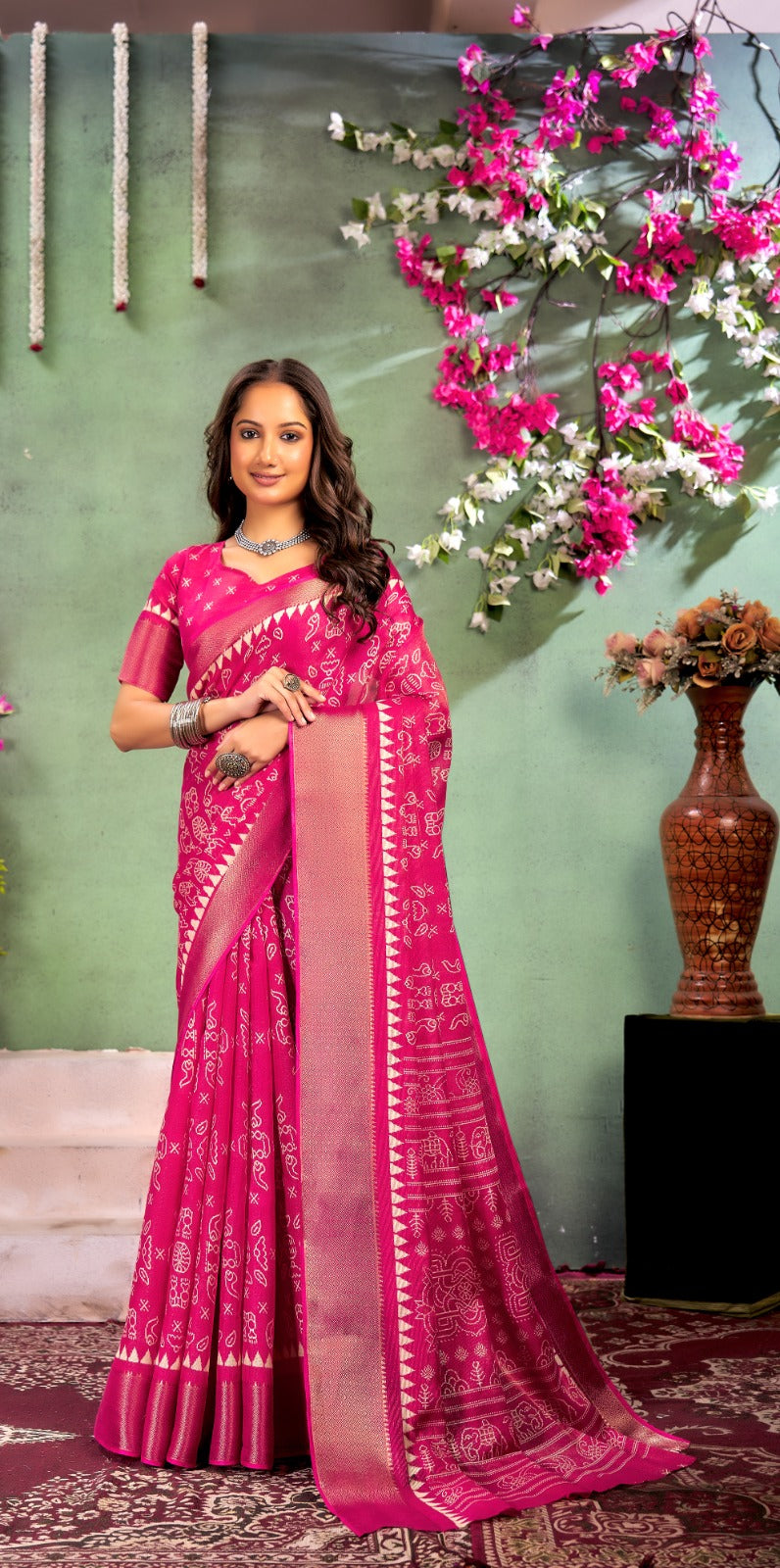 Lavanya Soft Cotton with Worli print saree Saroj the label